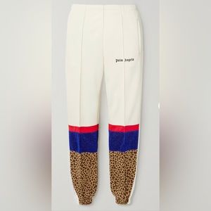 Paneled printed jersey track pants NEW